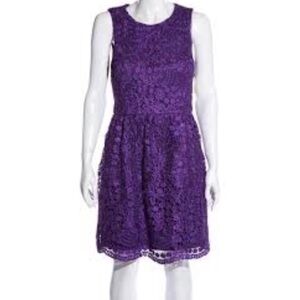 NWT Ali Ro Purple Lace overlay Cocktail Dress 4